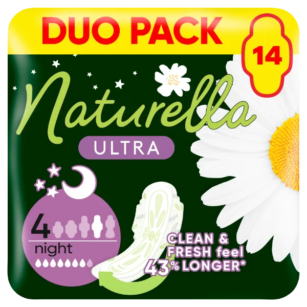 Naturella Ultra Szárnyas Betét, Night (4-es méret) Méret, 14 db termékhez kapcsolódó kép