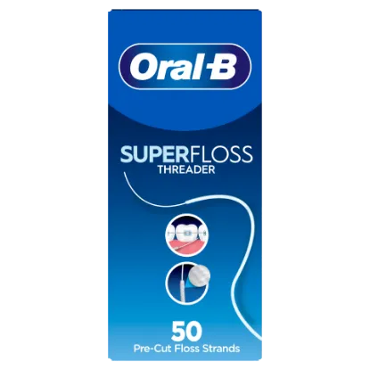 Oral-B Superfloss – Lepedék és Fogkő Eltávolítása – Tisztítja a Fogszabályzók Területét – 50 db termékhez kapcsolódó kép