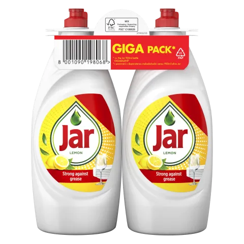 Jar Base Lemon Zöld Mosogatószer LiftAction Tisztítóhatással Felejtse El  A Zsírfoltokat 1.8 L termékhez kapcsolódó kép