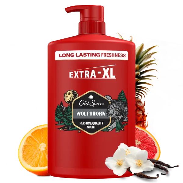 Old Spice Wolfthorn Férfi 3 az 1-ben Sampon és Tusfürdő, 1000 ml termékhez kapcsolódó kép