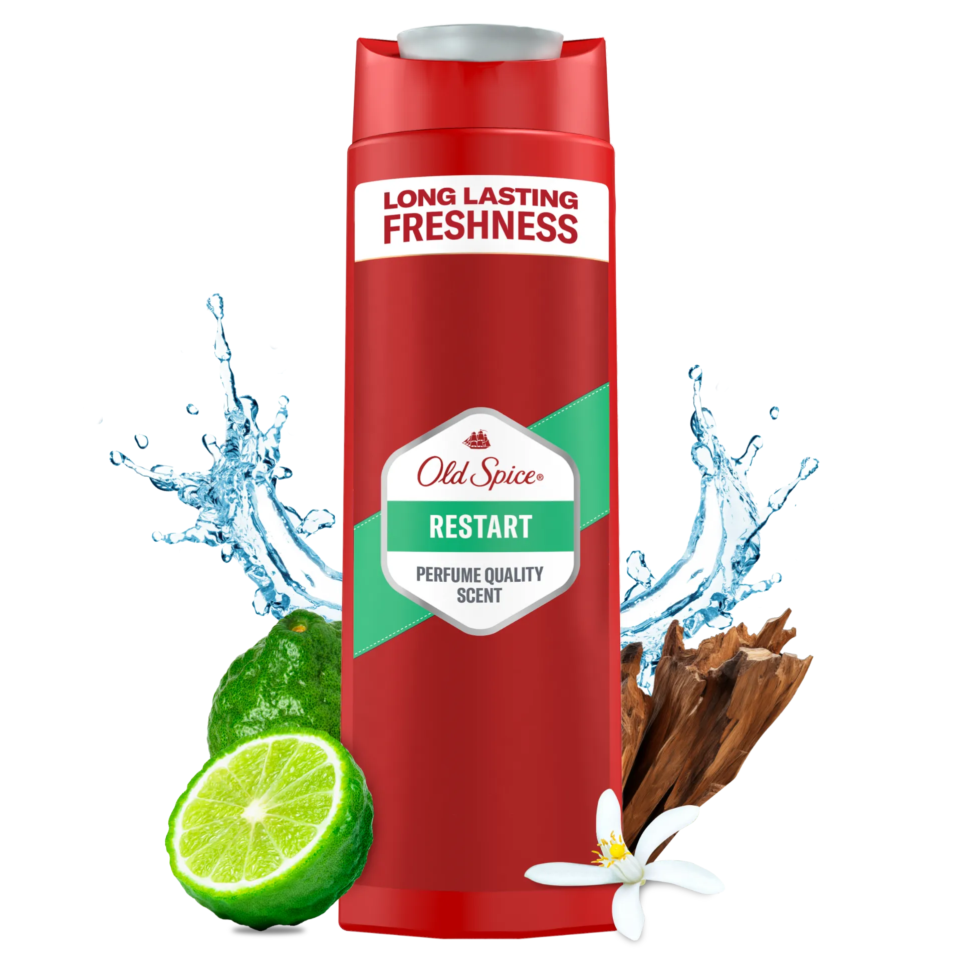 Old Spice Restart Férfi Sampon és Tusfürdő, Hosszan Tartó Frissesség, 400 ml