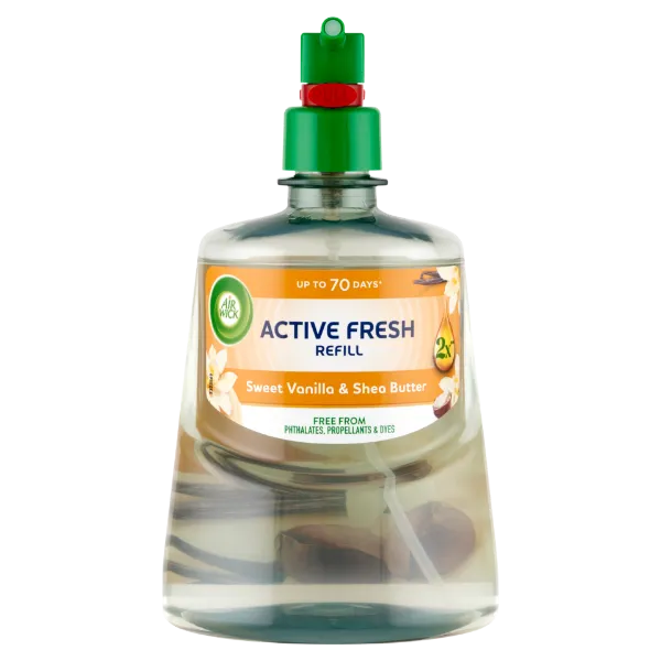 Air Wick Active Fresh Édes Vanília és Shea Vaj utántöltő 228 ml termékhez kapcsolódó kép