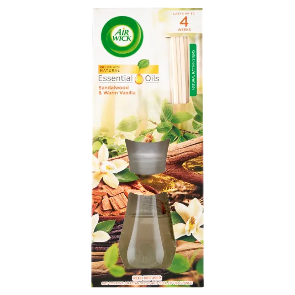 Air Wick szantálfa és lágy vanília pálcikás légfrissítő 30 ml termékhez kapcsolódó kép