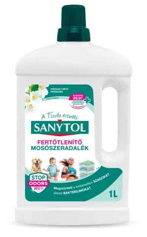 Sanytol Fehér Virágok klórmentes fertőtlenítő mosószeradalék 22 mosás 1 l termékhez kapcsolódó kép