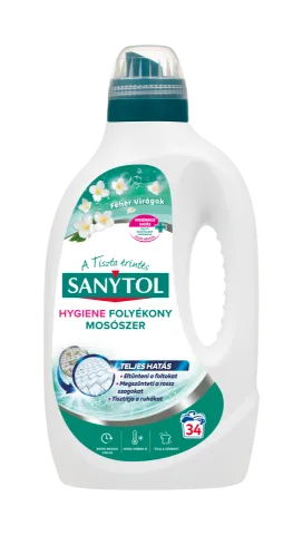 Sanytol Hygiene folyékony mosószer friss virágillattal 34 mosás 1,70 l termékhez kapcsolódó kép