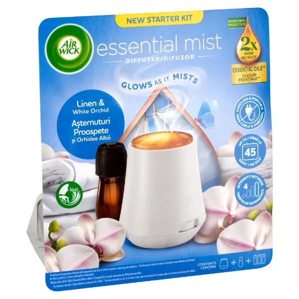 Air Wick Pamut és Fehér Orchidea aroma diffúzor készülék és utántöltő 20 ml termékhez kapcsolódó kép