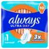 Always Ultra Day Normal Egészségügyi Betét (1-es Méret) Szárnyas Betét x 10] termékhez kapcsolódó kép
