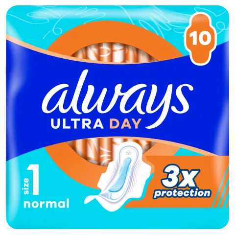 Always Ultra Day Normal Egészségügyi Betét (1-es Méret) Szárnyas Betét x 10] termékhez kapcsolódó kép