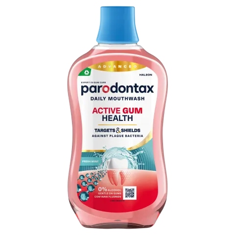 Parodontax Active Gum Health Fresh Mint alkoholmentes szájvíz fluoriddal 500 ml termékhez kapcsolódó kép