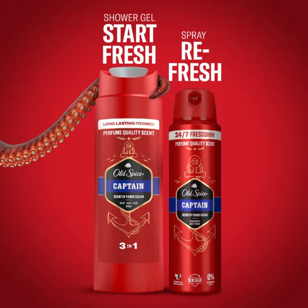 Old Spice Footballer Ajándékszett Captain Stift Dezodorral, Tusfürdővel és Zoknival termékhez kapcsolódó kép