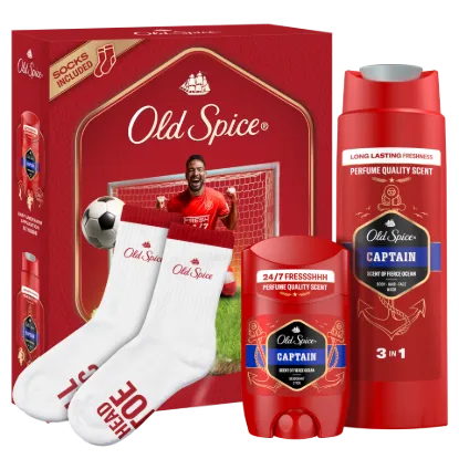 Old Spice Footballer Ajándékszett Captain Stift Dezodorral, Tusfürdővel és Zoknival termékhez kapcsolódó kép