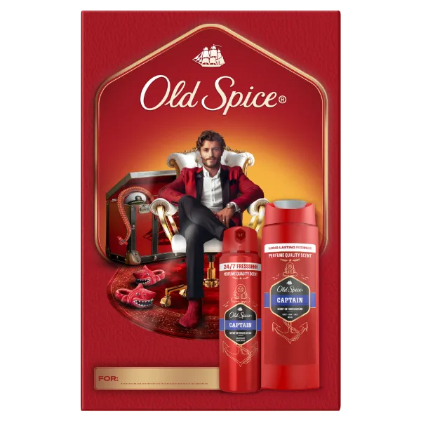 Old Spice Gentleman Ajándékszett Captain Deo Spray-vel és Tusfürdővel termékhez kapcsolódó kép