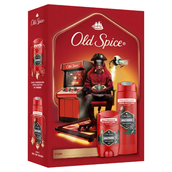Old Spice Gamer Ajándékszett Wolfthorn Stift Dezodorral és Tusfürdővel termékhez kapcsolódó kép