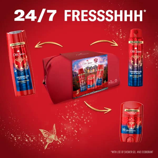 Old Spice Tomorrowland Ajándékszett Stift Dezodor, Spray és Tusfürdő termékhez kapcsolódó kép