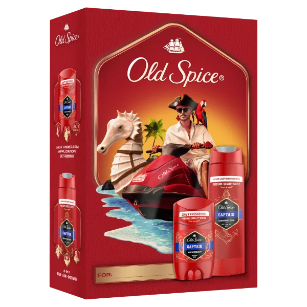 Old Spice Dark Captain Ajándékszett Stift Dezodorral és Tusfürdővel termékhez kapcsolódó kép