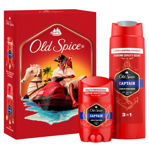 Old Spice Dark Captain Ajándékszett Stift Dezodorral és Tusfürdővel termékhez kapcsolódó kép