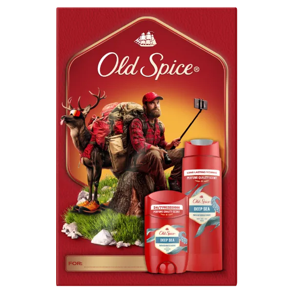 Old Spice Outdoor Explorer Ajándékszett Deep Sea Stift Dezodorral és Tusfürdővel termékhez kapcsolódó kép