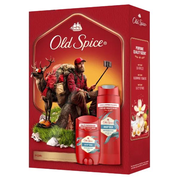 Old Spice Outdoor Explorer Ajándékszett Deep Sea Stift Dezodorral és Tusfürdővel termékhez kapcsolódó kép