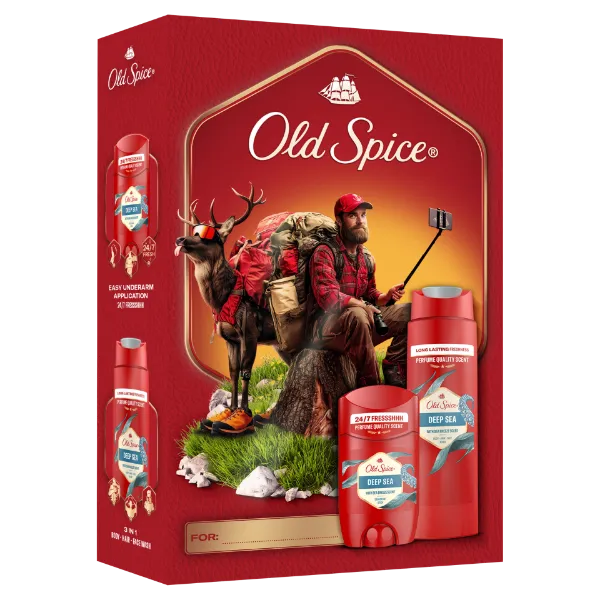 Old Spice Outdoor Explorer Ajándékszett Deep Sea Stift Dezodorral és Tusfürdővel termékhez kapcsolódó kép