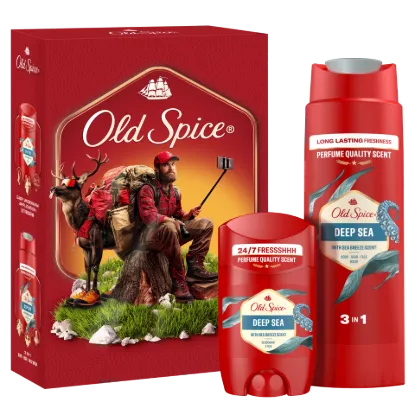 Old Spice Outdoor Explorer Ajándékszett Deep Sea Stift Dezodorral és Tusfürdővel termékhez kapcsolódó kép