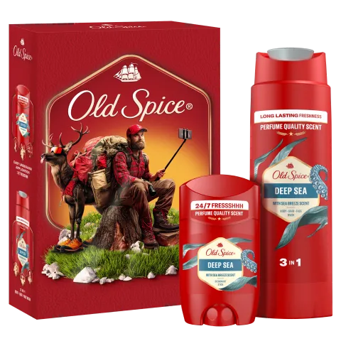 Old Spice Outdoor Explorer Ajándékszett Deep Sea Stift Dezodorral és Tusfürdővel termékhez kapcsolódó kép