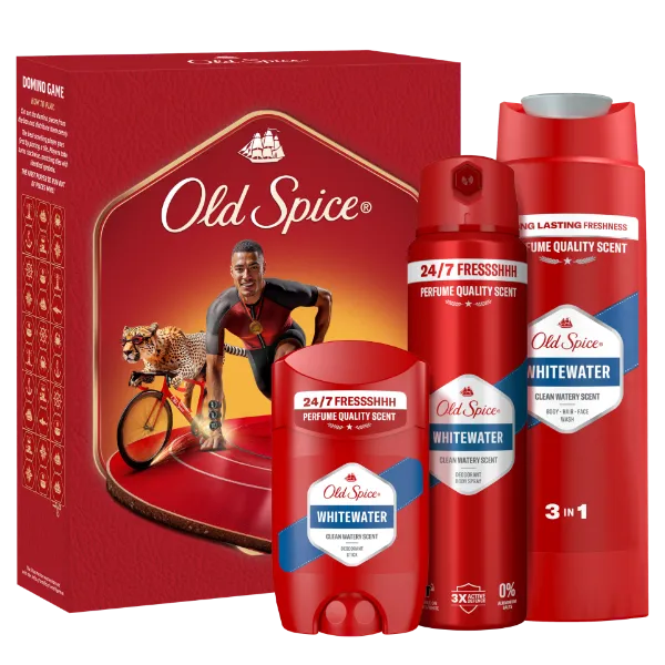 Old Spice Ironman Ajándékszett Whitewater Stift Dezodorral, Spray-vel és Tusfürdővel termékhez kapcsolódó kép