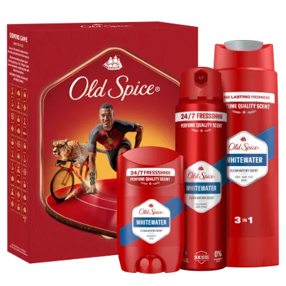 Old Spice Ironman Ajándékszett Whitewater Stift Dezodorral, Spray-vel és Tusfürdővel termékhez kapcsolódó kép