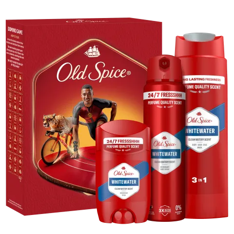 Old Spice Ironman Ajándékszett Whitewater Stift Dezodorral, Spray-vel és Tusfürdővel termékhez kapcsolódó kép