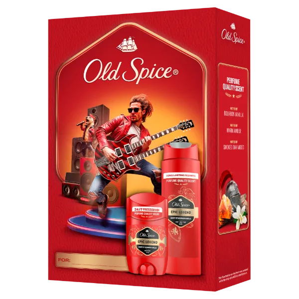 Old Spice Rockstar Ajándékszett Epic Legend Stift Dezodorral és Tusfürdővel termékhez kapcsolódó kép