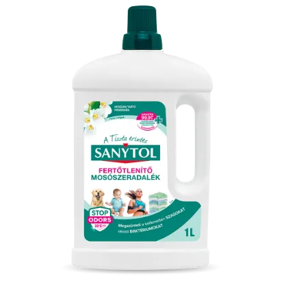 Sanytol Fehér Virágok klórmentes fertőtlenítő mosószeradalék 22 mosás 1 l termékhez kapcsolódó kép