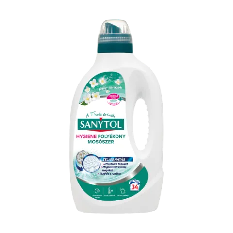 Sanytol Hygiene folyékony mosószer friss virágillattal 34 mosás 1,70 l termékhez kapcsolódó kép