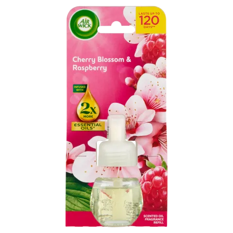 Air Wick Cseresznyevirág és Málna elektromos utántöltő légfrissítő készülékhez 19 ml termékhez kapcsolódó kép