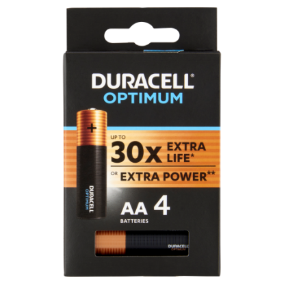 Duracell Optimum Extra Power MX 1500 AA 1,5 V alkáli elemek 4 db termékhez kapcsolódó kép