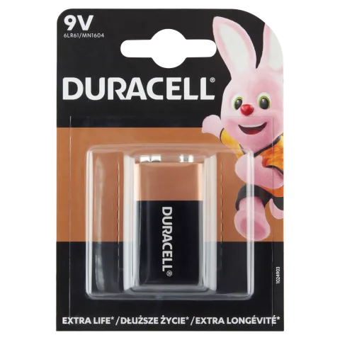 Duracell 6LR61/MN1604 9 V alkáli elem termékhez kapcsolódó kép