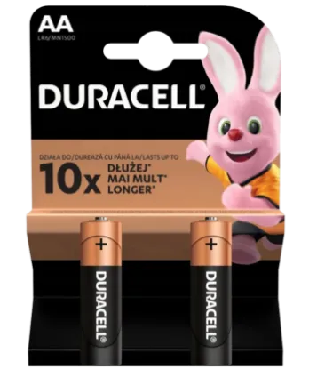 Duracell BSC 2 db AA elem termékhez kapcsolódó kép
