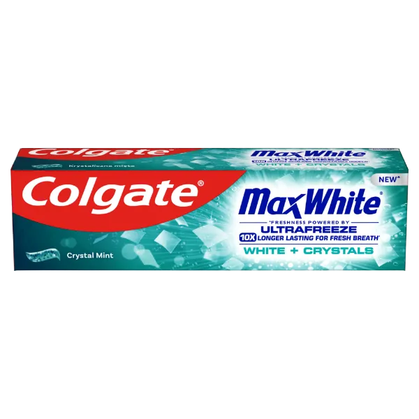 Colgate Max White White + Crystals fogkrém 75ml termékhez kapcsolódó kép