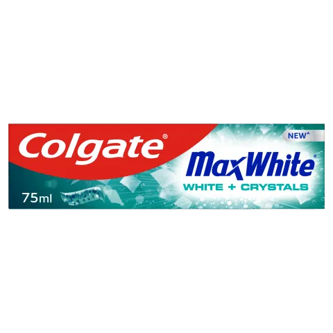 Colgate Max White White + Crystals fogkrém 75ml termékhez kapcsolódó kép