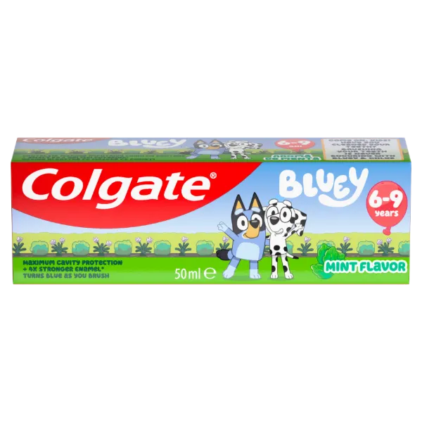 Colgate Kids Bluey menta ízű gyermek fogkrém 6-9 éves gyermekeknek 50 ml termékhez kapcsolódó kép