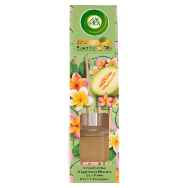 Air Wick Essential Oils Lédús Dinnye és Frangipáni pálcikás légfrissítő 40 ml  termékhez kapcsolódó kép