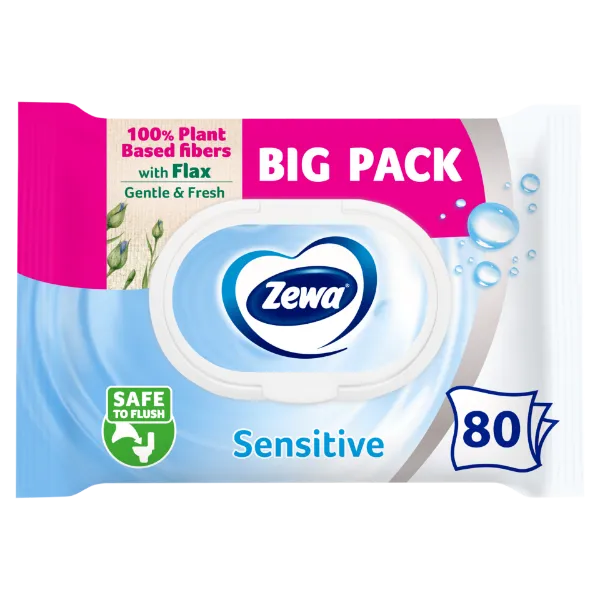 Zewa Sensitive Big Pack nedves toalettpapír 80 db termékhez kapcsolódó kép