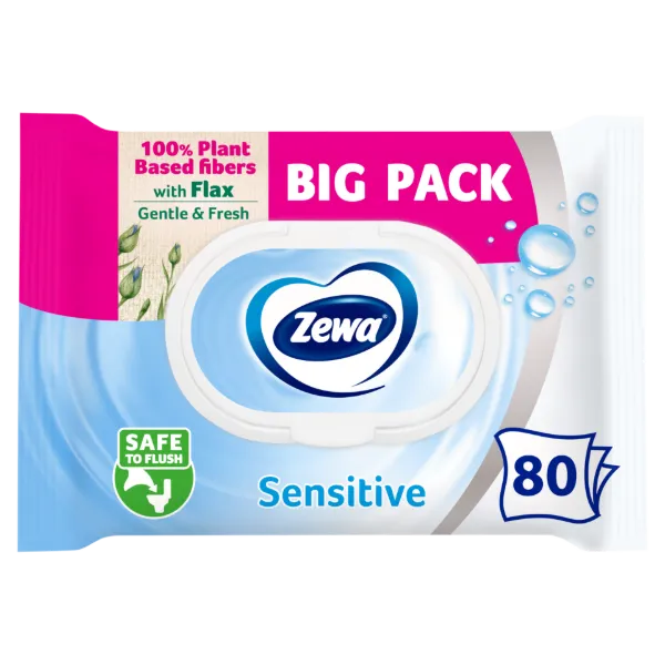 Zewa Sensitive Big Pack nedves toalettpapír 80 db termékhez kapcsolódó kép