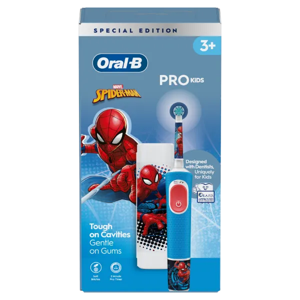 Oral-B Pro Kids Pókember Elektromos Fogkefe Braun Tervezéssel termékhez kapcsolódó kép