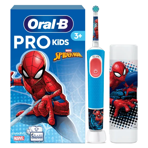 Oral-B Pro Kids Pókember Elektromos Fogkefe Braun Tervezéssel termékhez kapcsolódó kép