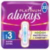 Always Platinum Egészségügyi Betét Super Extra (3-as méret), 22 db Betét termékhez kapcsolódó kép