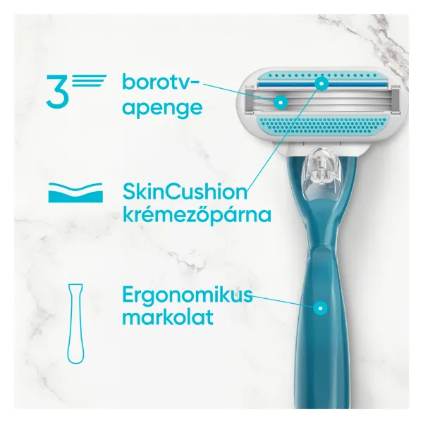 Gillette Venus Smooth Női Borotva, 5 Borotvabetétekkel termékhez kapcsolódó kép
