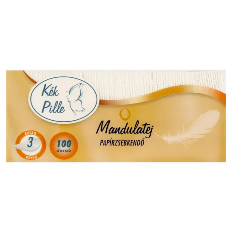 Kék Pille Mandulatej papírzsebkendő 3 réteg 100 db termékhez kapcsolódó kép