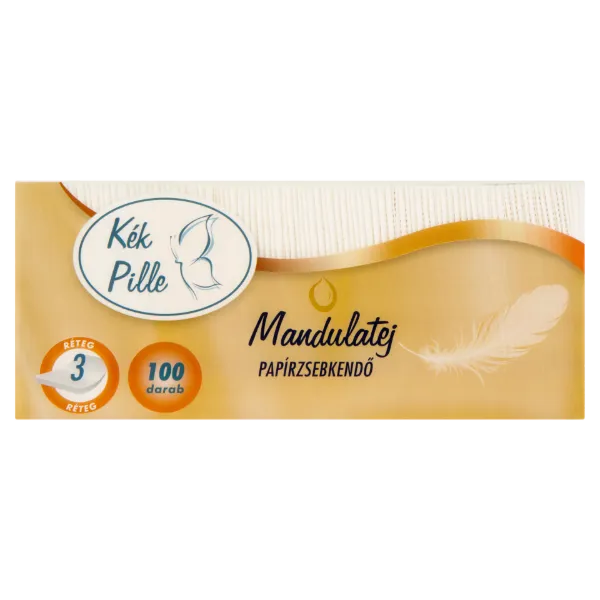 Kék Pille Mandulatej papírzsebkendő 3 réteg 100 db termékhez kapcsolódó kép