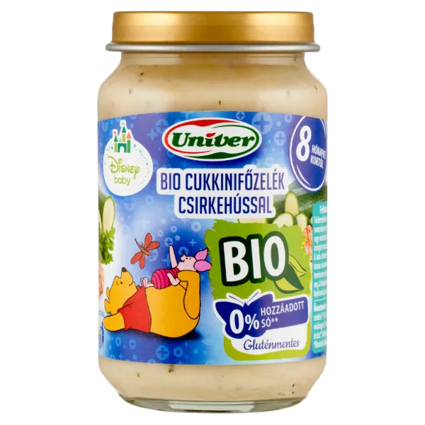 Univer Disney Baby bio cukkinifőzelék csirkehússal bébiétel 8 hónapos kortól 163 g termékhez kapcsolódó kép