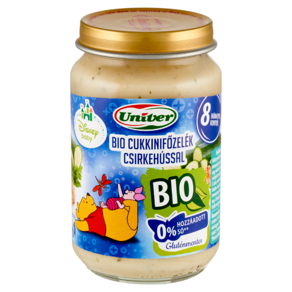 Univer Disney Baby bio cukkinifőzelék csirkehússal bébiétel 8 hónapos kortól 163 g termékhez kapcsolódó kép