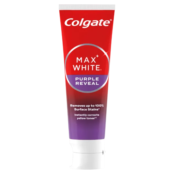 Colgate Max White Purple Reveal fogfehérítő fogkrém 75 ml termékhez kapcsolódó kép